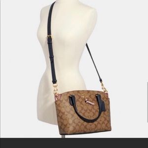Coach crossbody handbag Remi Satchel In Signature Canvas